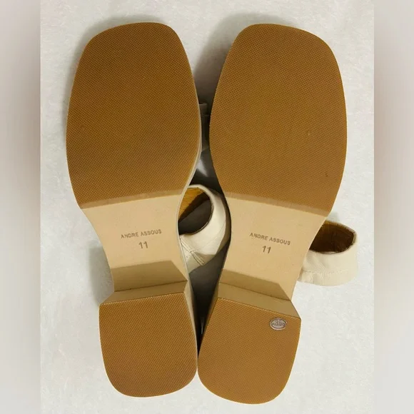 Andre Assous Layla Featherweights Slip On Strappy Platform Sandals In Creme NWOB - Picture 4 of 8